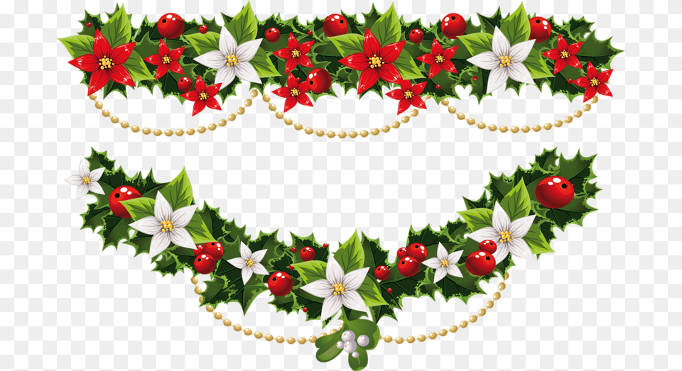 Guirnalda Navidad Transparent Christmas Garland Svg Free, Accessories, Plant, Leaf, Flower Arrangement Png
