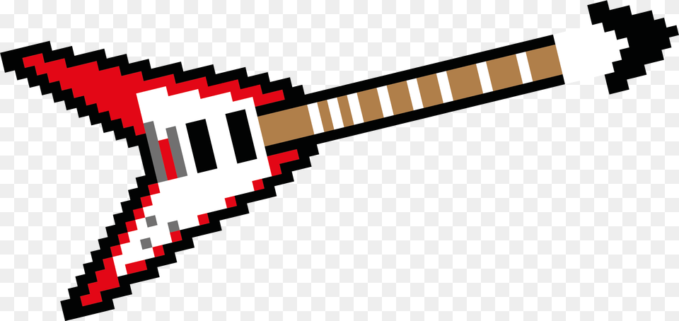 Guitar 8 Bit Character Guitarist Free Photo Clipart, Electric Guitar, Musical Instrument, Clapperboard Png Image