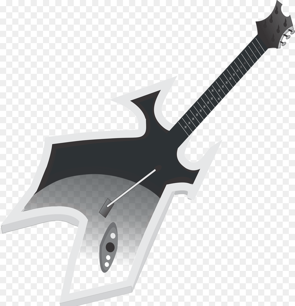 Guitar Black And White Clipart, Electric Guitar, Musical Instrument Free Transparent Png