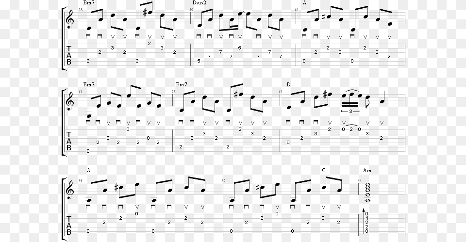 Guitar Bridge Section Of The Song Shallow Lady Gaga Shallow Easy Guitar Tabs, Sheet Music Png