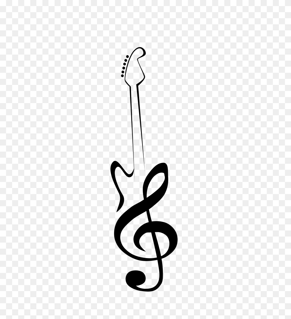 Guitar Clef, Gray Free Png Download