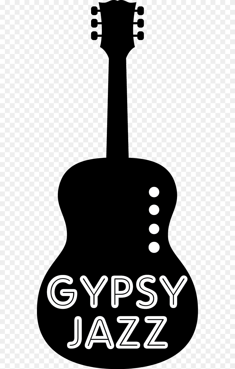 Guitar Clip Art Gypsy Jazz Guitar Art, Text, Lighting, Logo Png Image