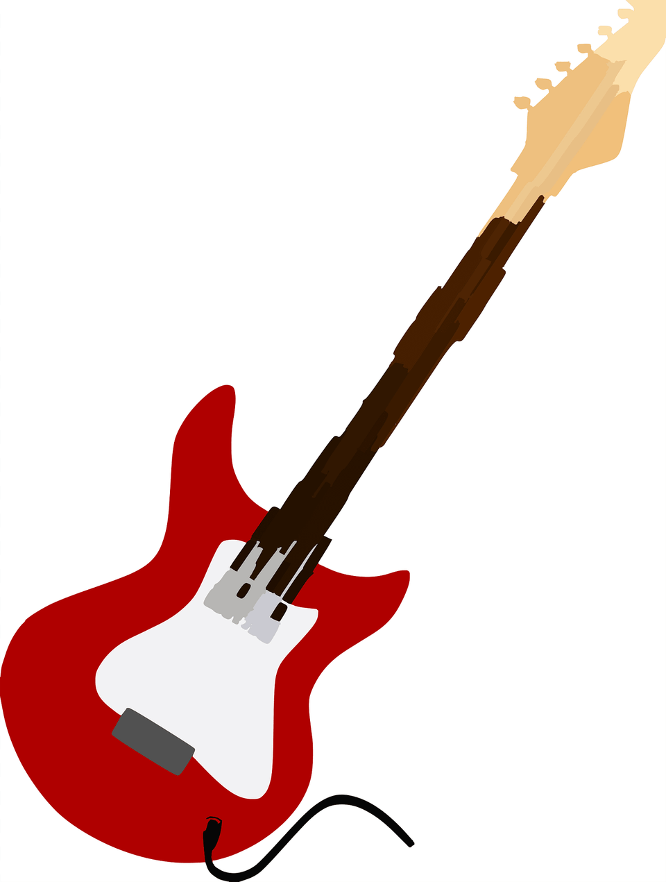 Guitar Clipart, Bass Guitar, Musical Instrument, Smoke Pipe Png Image