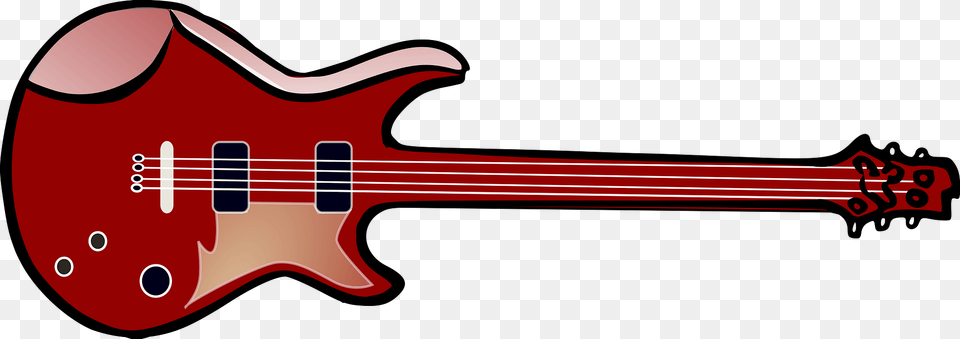 Guitar Clipart, Bass Guitar, Musical Instrument Png Image