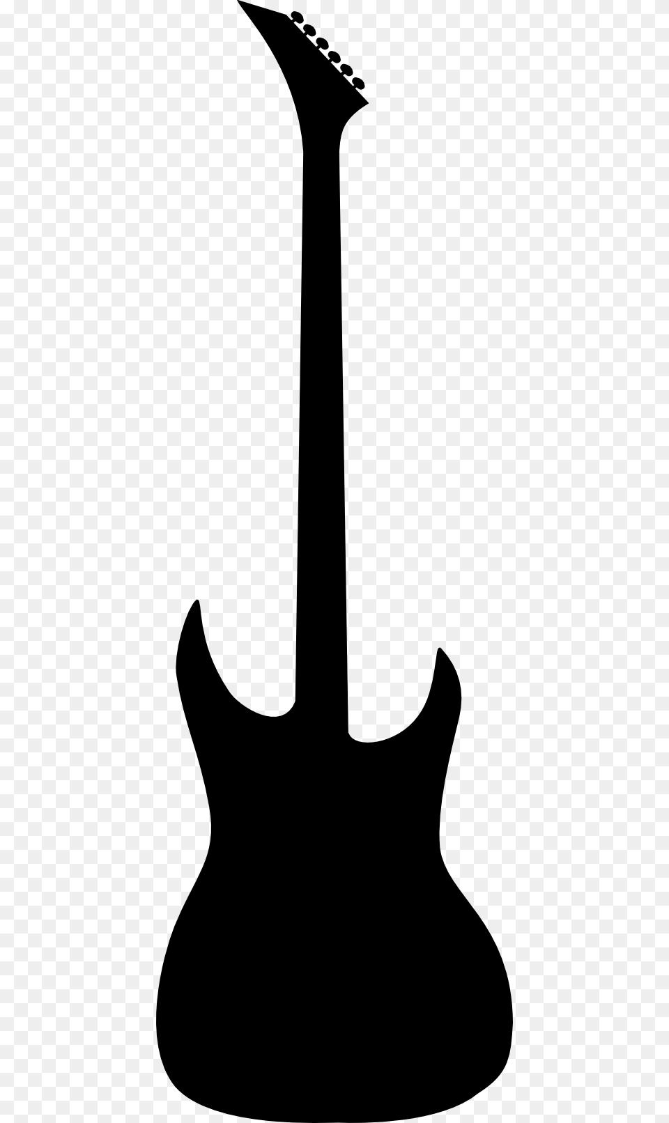 Guitar Clipart Shadow, Musical Instrument, Silhouette, Stencil, Bass Guitar Png Image
