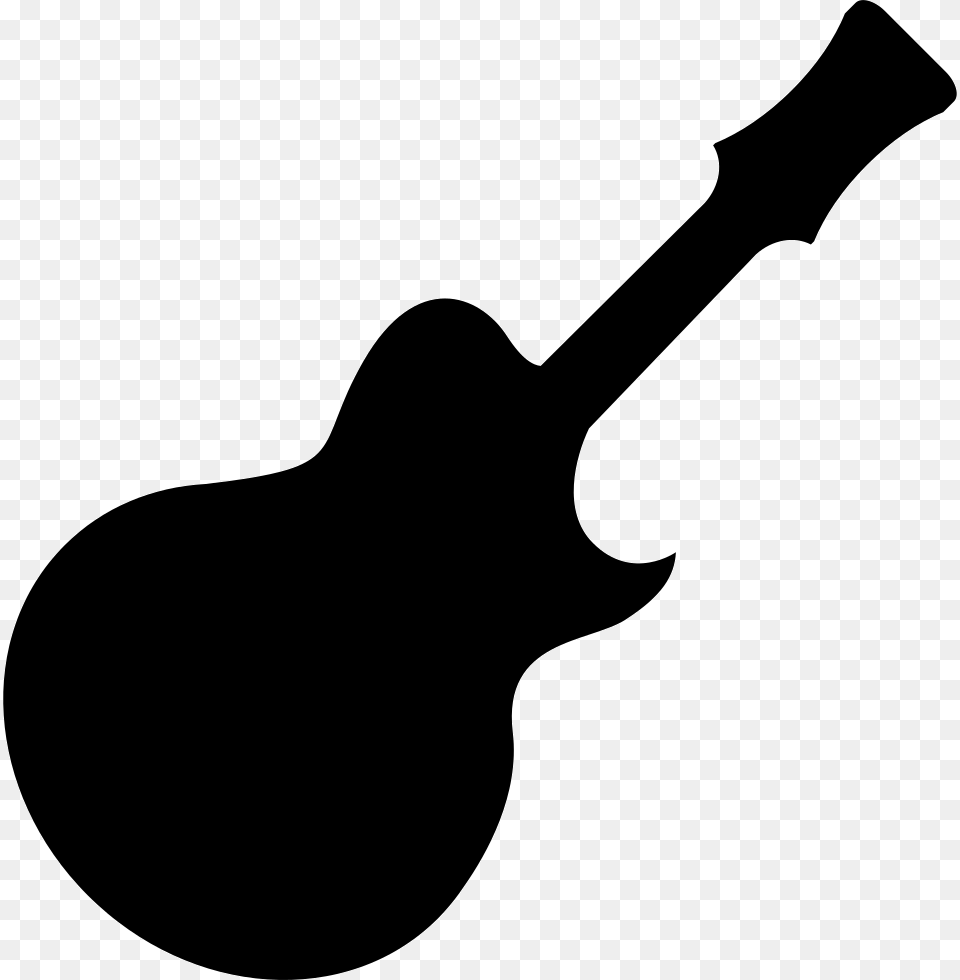 Guitar Clipart Shape, Silhouette, Smoke Pipe, Musical Instrument, Stencil Free Png Download