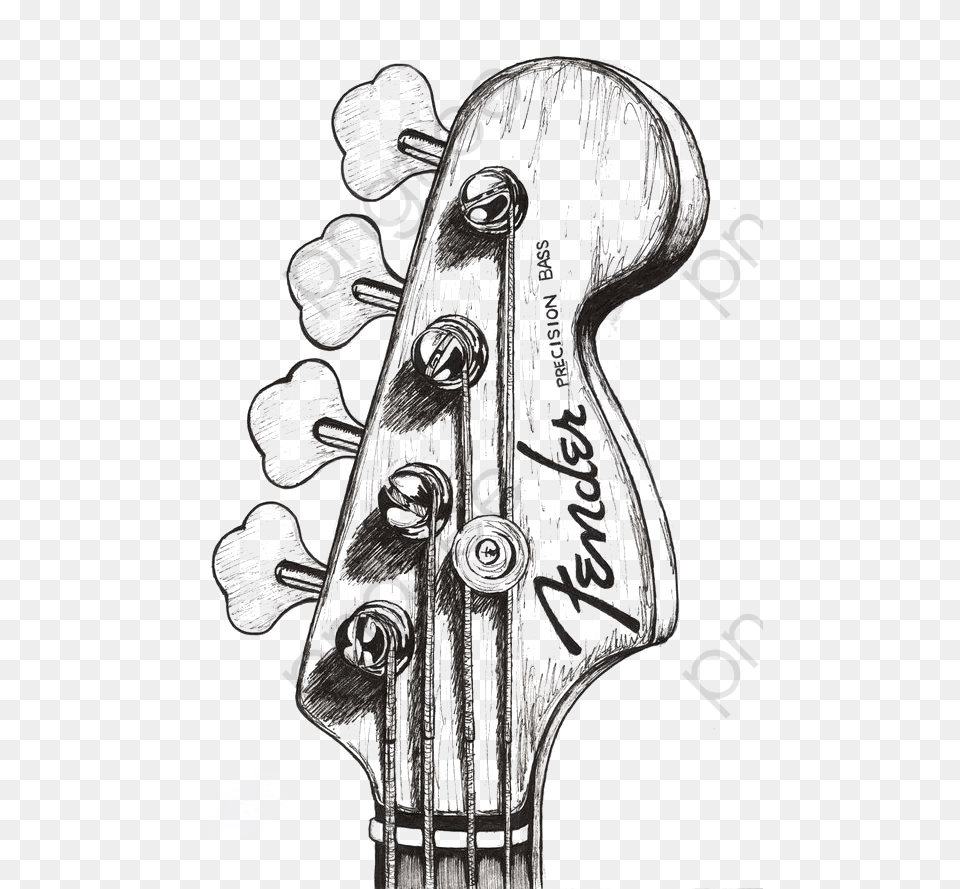 Guitar Clipart Top Of Guitar Drawing, Musical Instrument, Adult, Wedding, Person Free Png Download