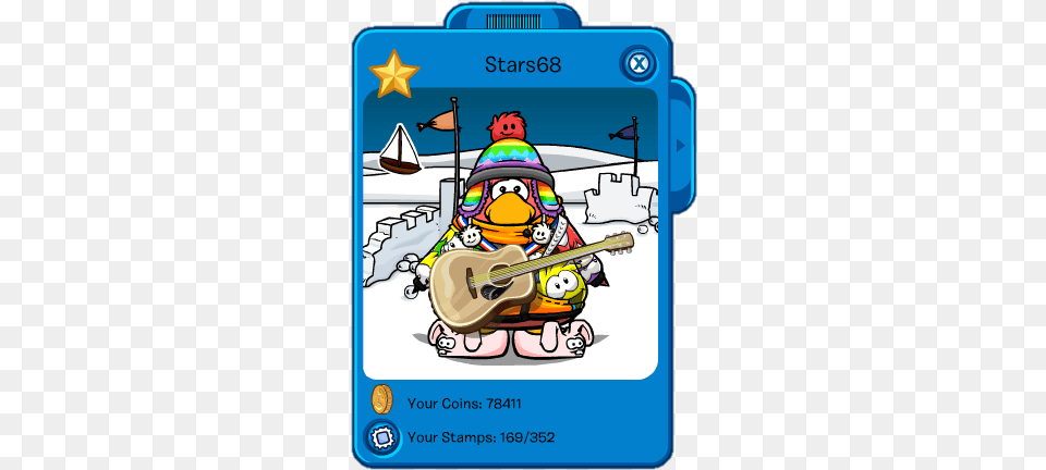 Guitar Club Penguin, Musical Instrument Free Png