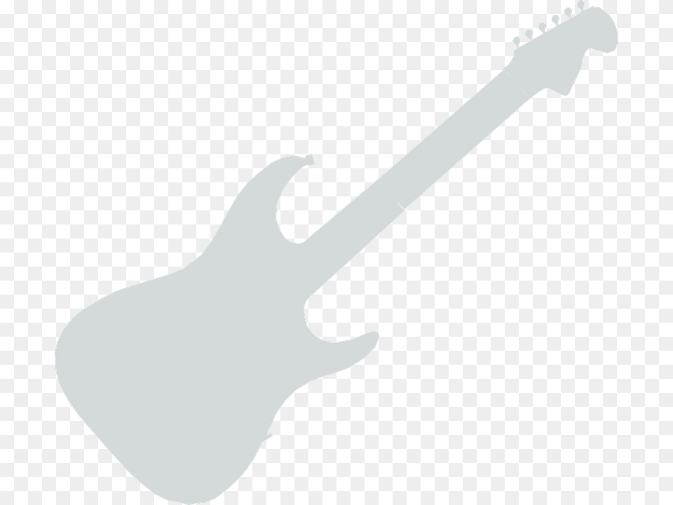 Guitar Electric Silhouette Music Rock Instrument White Guitar Silhouette Transparent, Musical Instrument, Electric Guitar, Bass Guitar Png