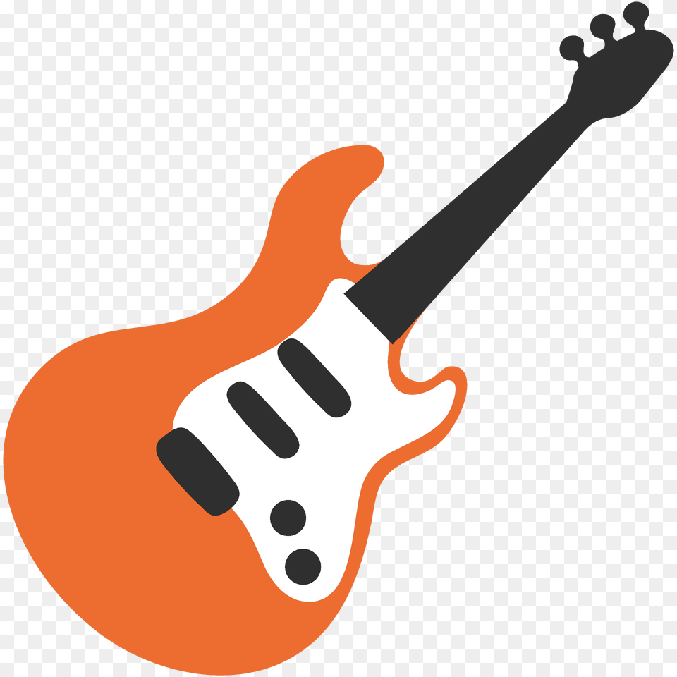 Guitar Emoji Clipart, Electric Guitar, Musical Instrument, Bass Guitar, Person Png