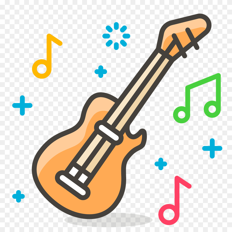Guitar Emoji Clipart, Bass Guitar, Musical Instrument, Dynamite, Weapon Png Image