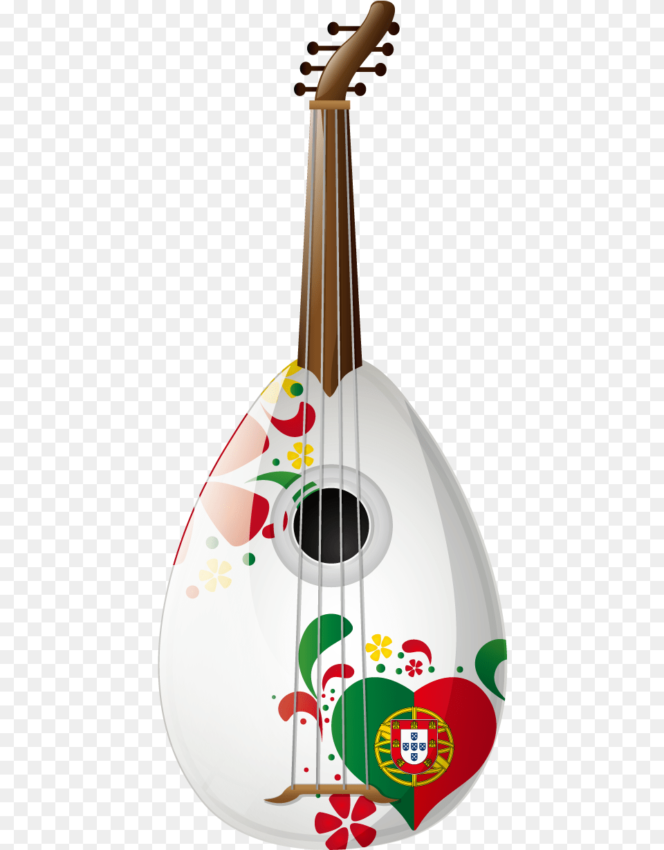 Guitar Folk Vector Ukulele Portugal Transparent Guitar, Lute, Musical Instrument Free Png Download
