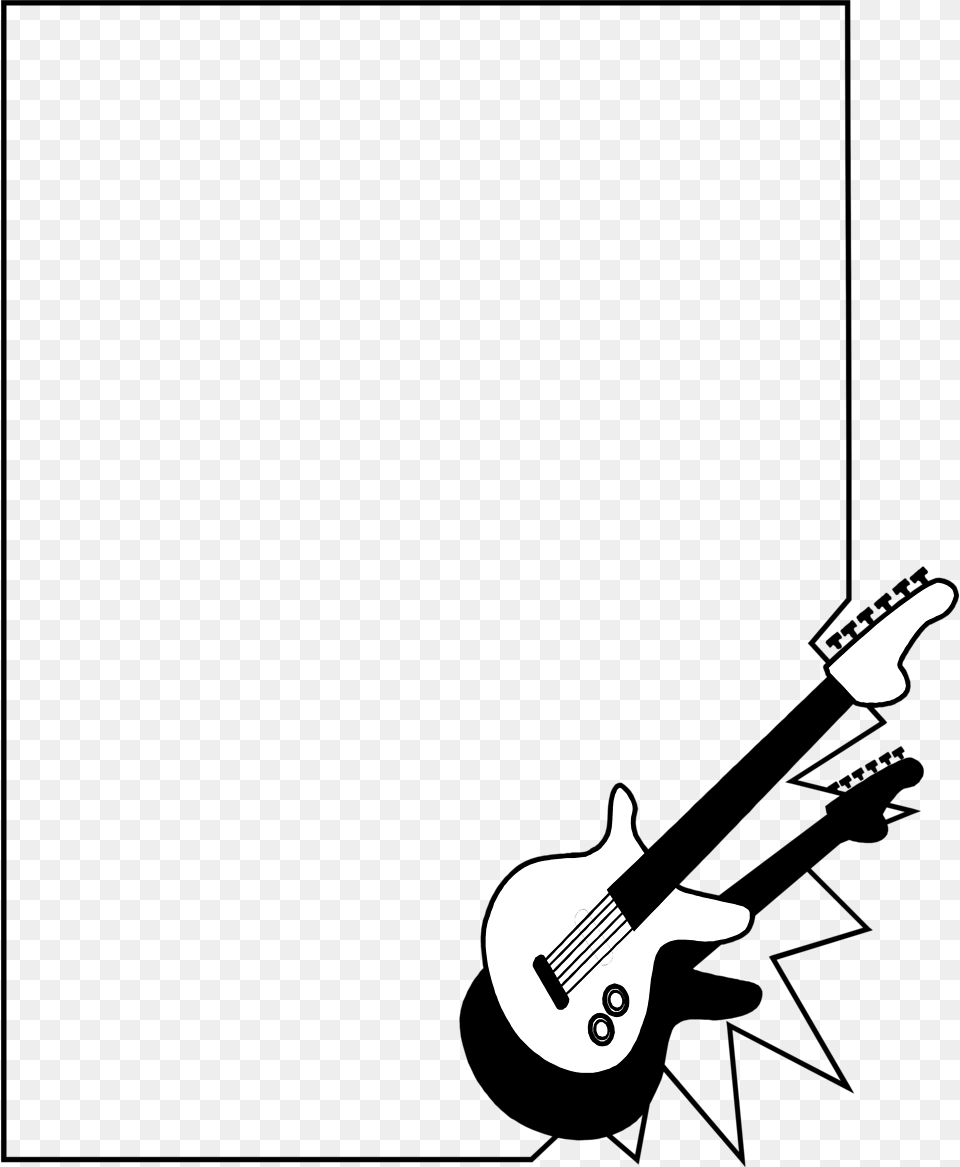 Guitar Frames Cliparts, Musical Instrument Png Image