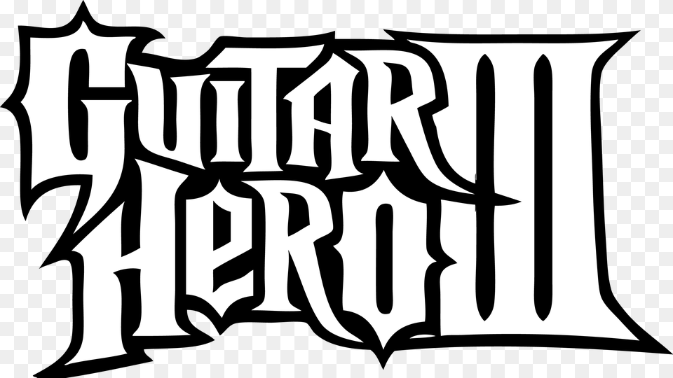 Guitar Hero Guitar Hero 3 Logo, Calligraphy, Handwriting, Text, Stencil Free Png