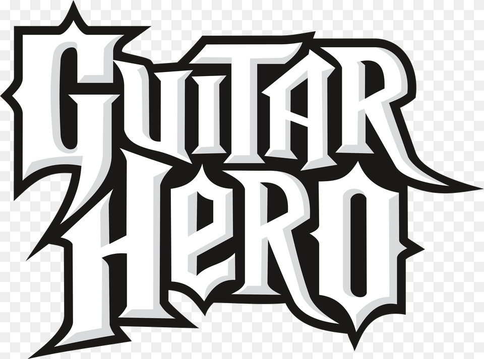 Guitar Hero Guitar Hero Logo, Calligraphy, Handwriting, Text, Gas Pump Png Image