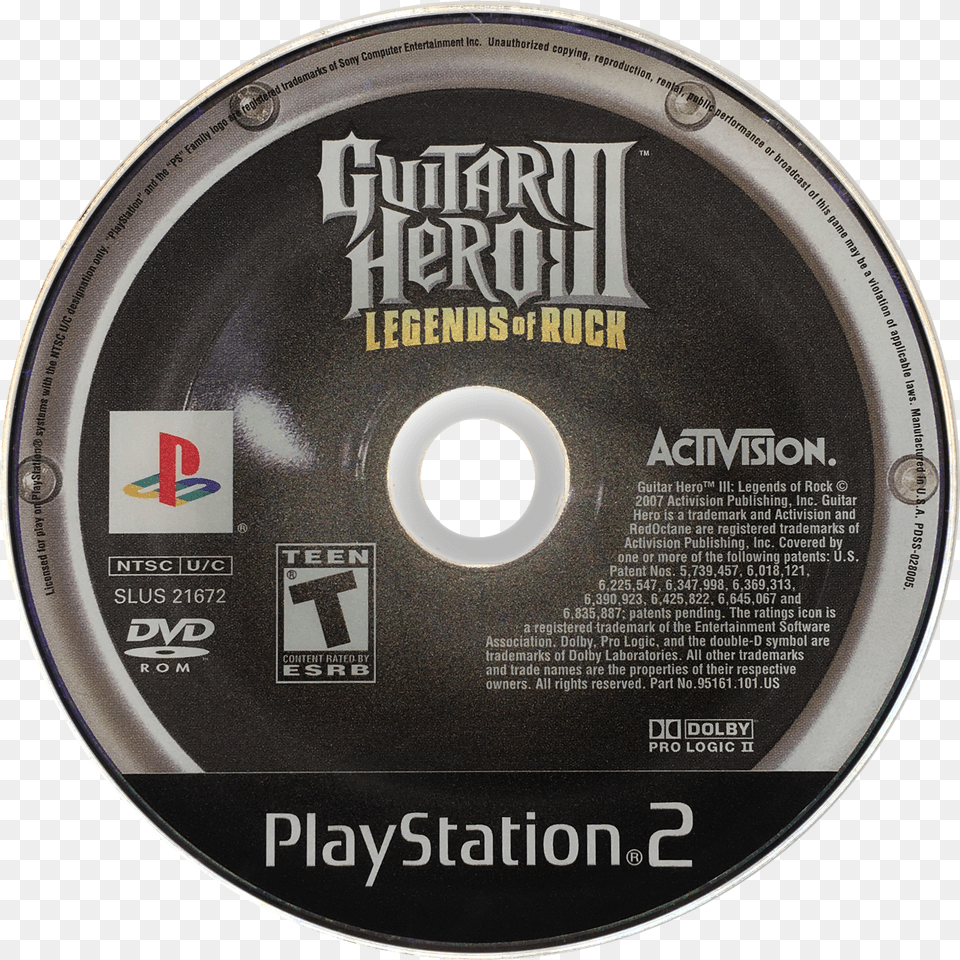 Guitar Hero Iii Legends Of Rock Details Launchbox Games Guitar Hero Ps2 Disc, Disk, Dvd Png Image