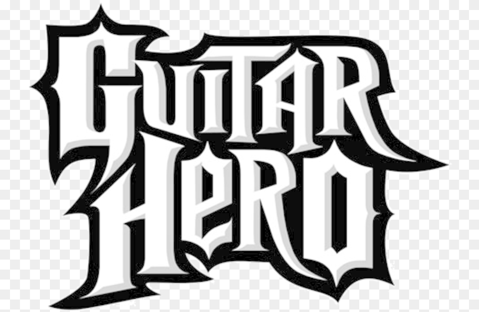 Guitar Hero Logo Clipart Download Guitar Hero, Calligraphy, Handwriting, Text Free Transparent Png