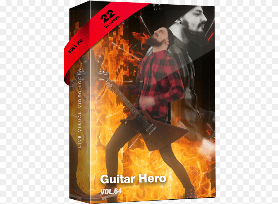 Guitar Hero Vj Loops Poster, Adult, Concert, Crowd, Person Free Png Download