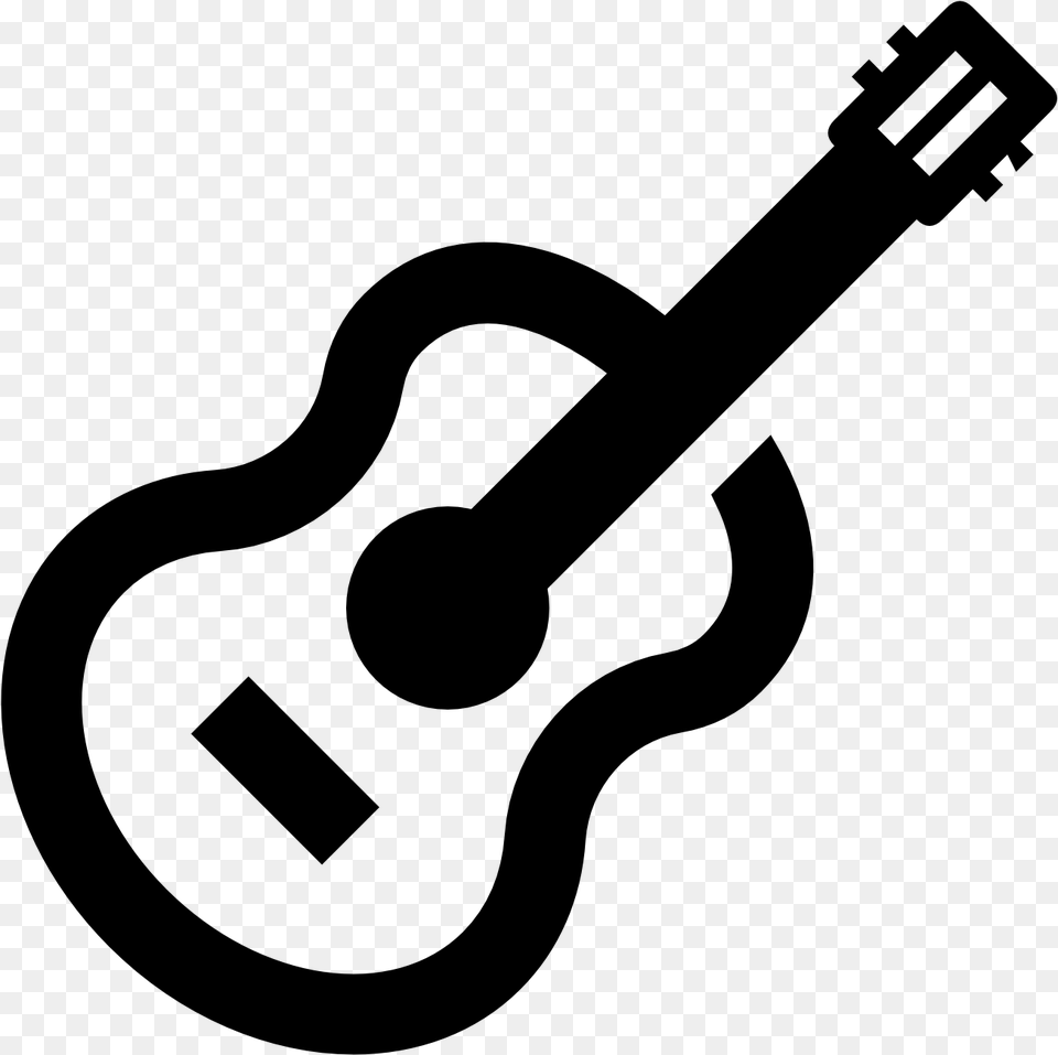 Guitar Icon Guitar Icon Black, Gray Png