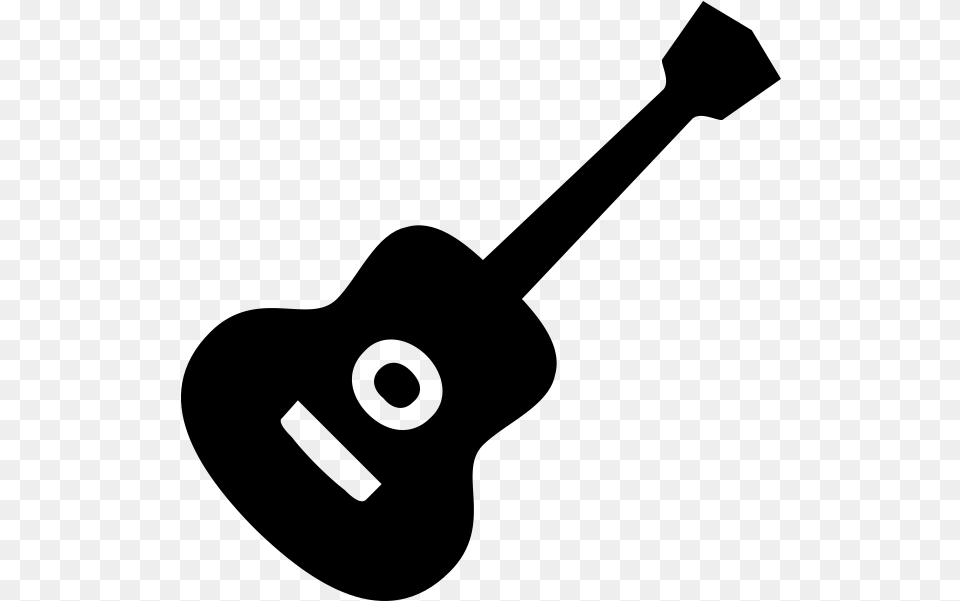 Guitar Icon Vector Hd Black Ukulele Clipart, Gray Png