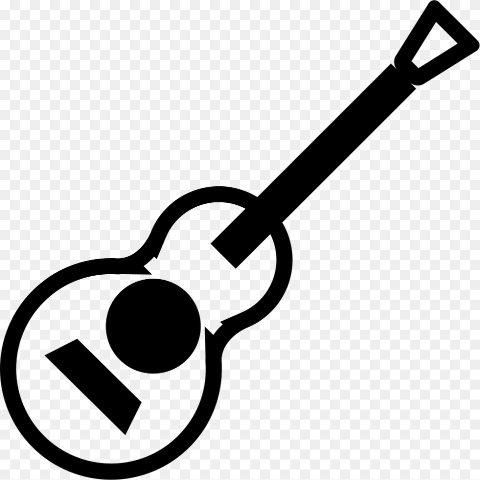 Guitar Of Classical Type Comments, Smoke Pipe, Musical Instrument, Stencil Free Transparent Png