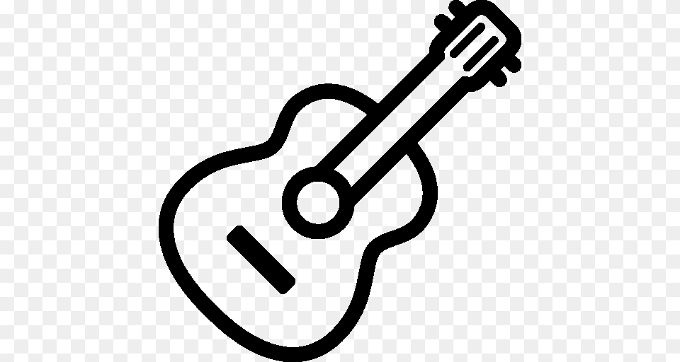 Guitar Outline Cliparts, Gray Png Image