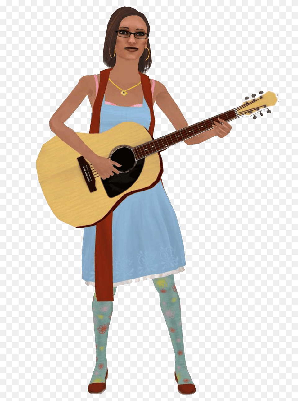 Guitar Player Clipart, Musical Instrument, Teen, Person, Female Free Png Download