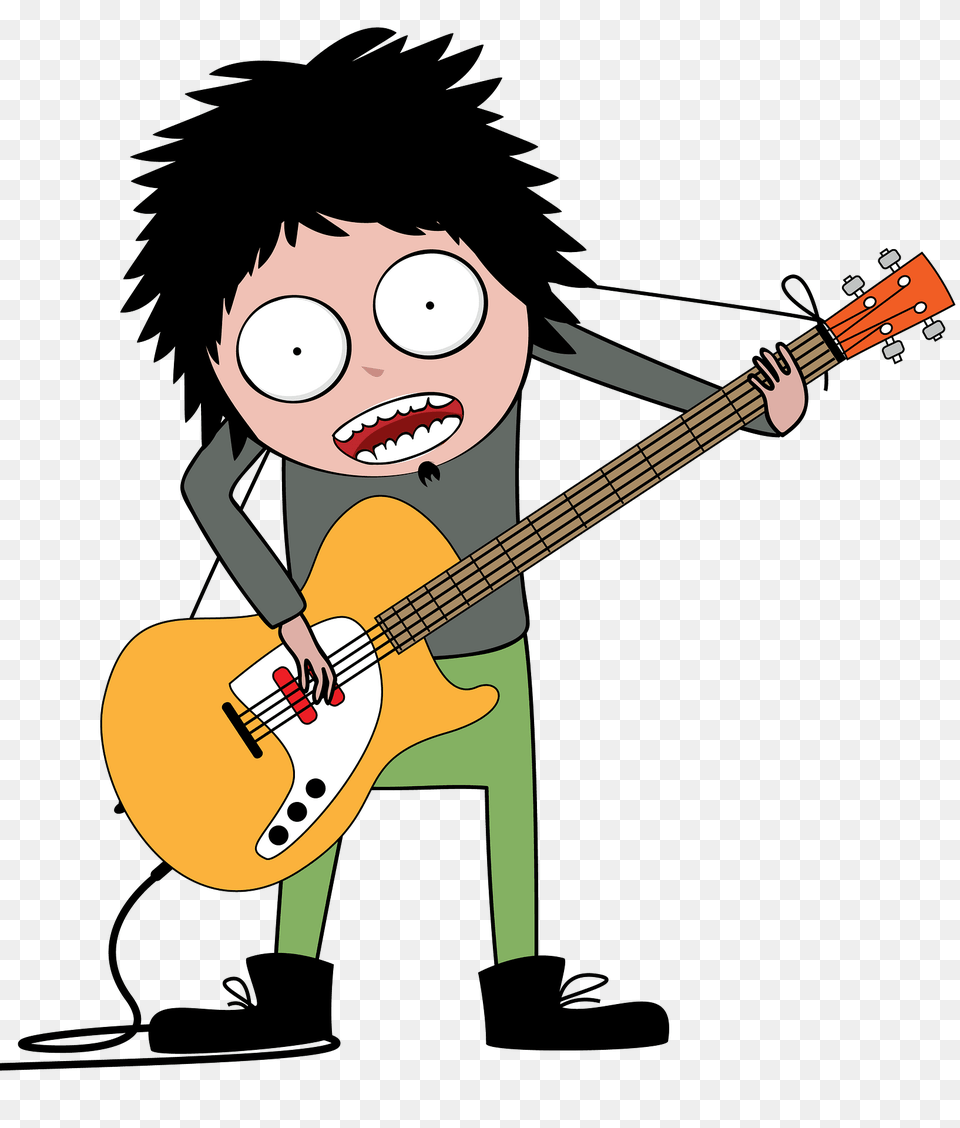 Guitar Player Clipart, Musical Instrument, Person, Face, Head Png Image