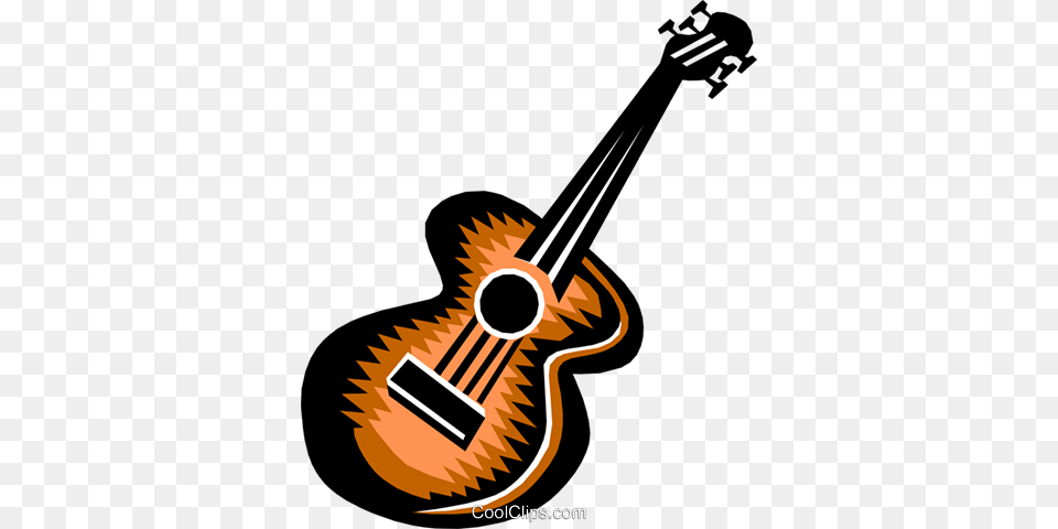 Guitar Royalty Vector Clip Art Illustration, Musical Instrument, Bass Guitar, Animal, Fish Png Image