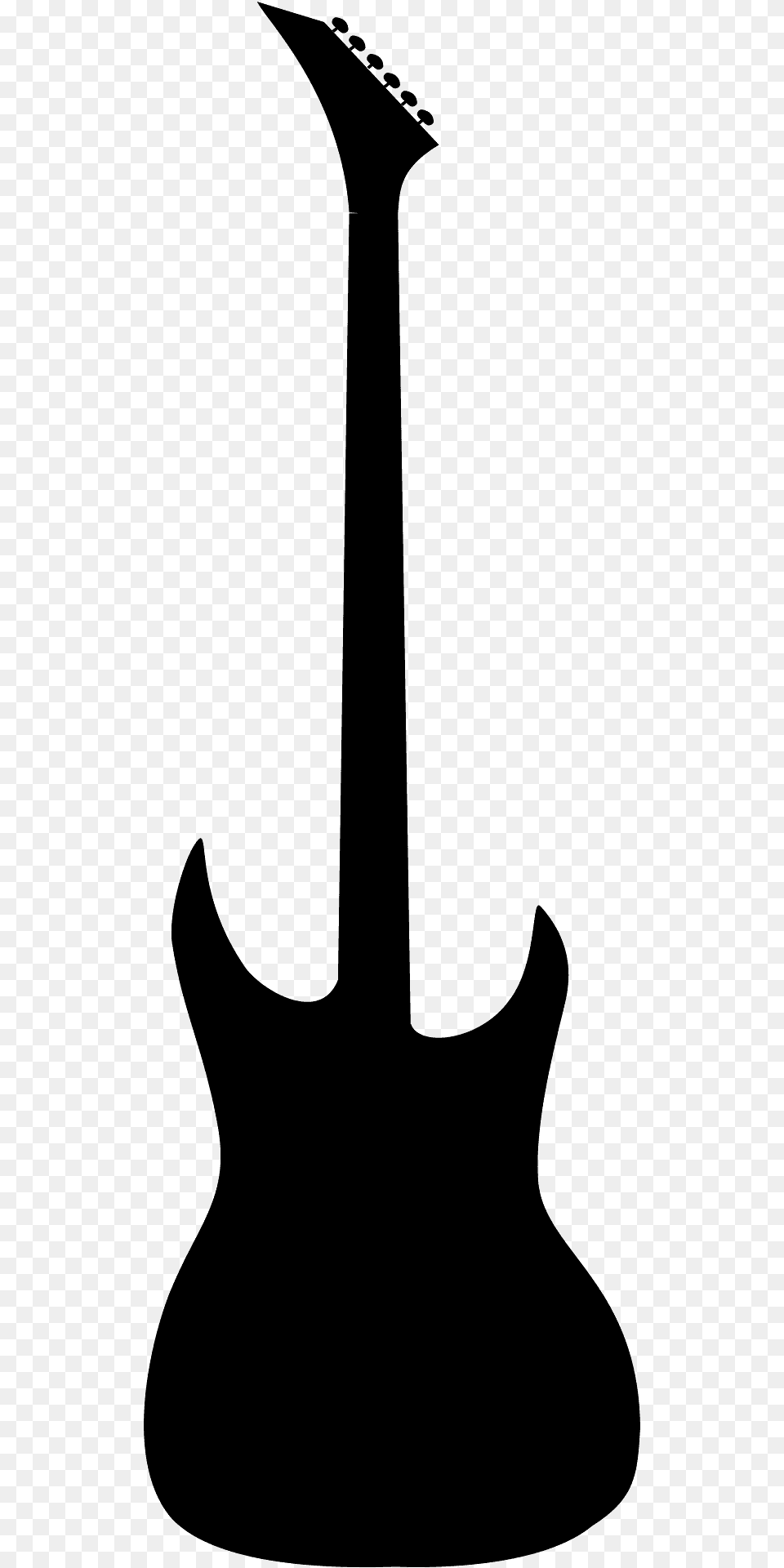 Guitar Silhouette, Musical Instrument, Bass Guitar Png Image