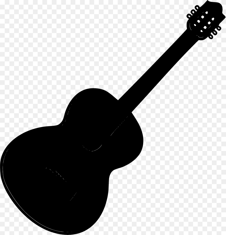 Guitar Silhouette, Musical Instrument Free Png