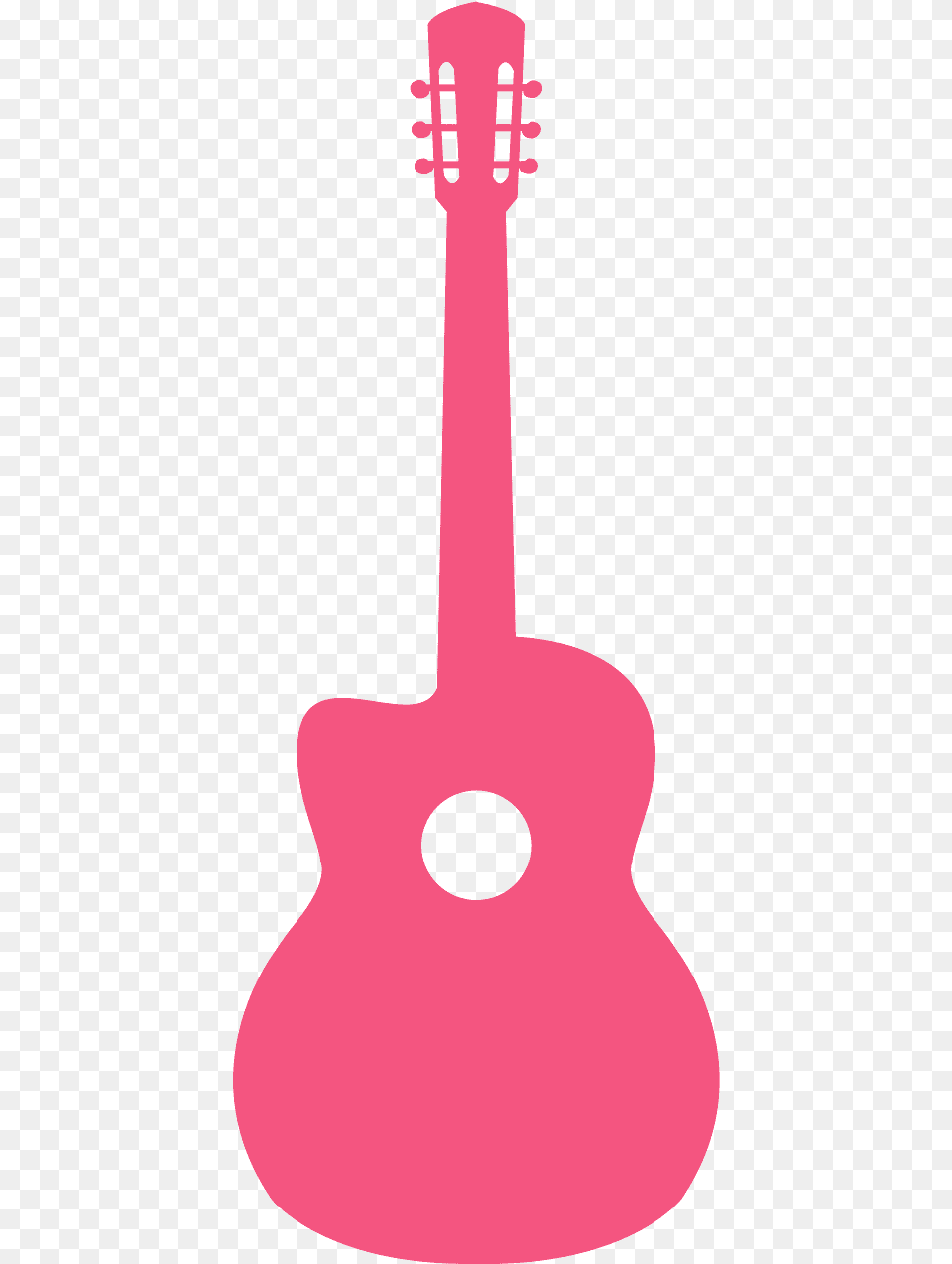 Guitar Silhouette Clipart Pink, Musical Instrument, Bass Guitar, Person Free Png