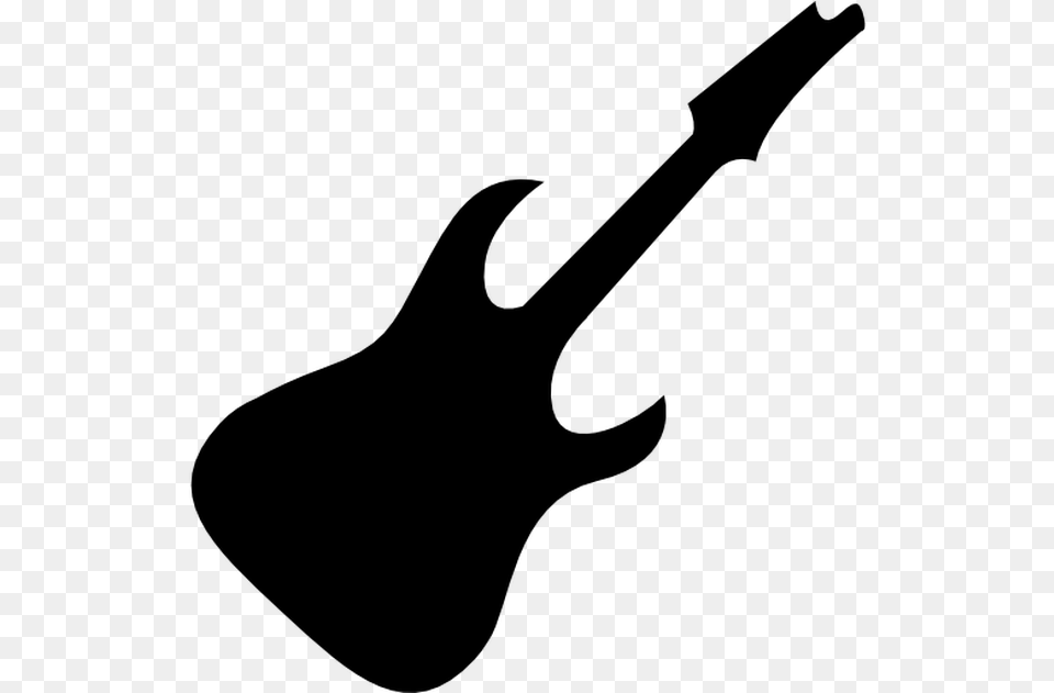 Guitar Silhouette Guitar Silhouette, Gray Free Png Download