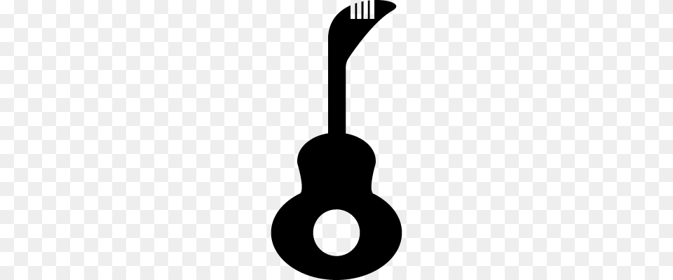 Guitar Silhouette With Big Hole Vectors Logos Icons, Gray Png Image