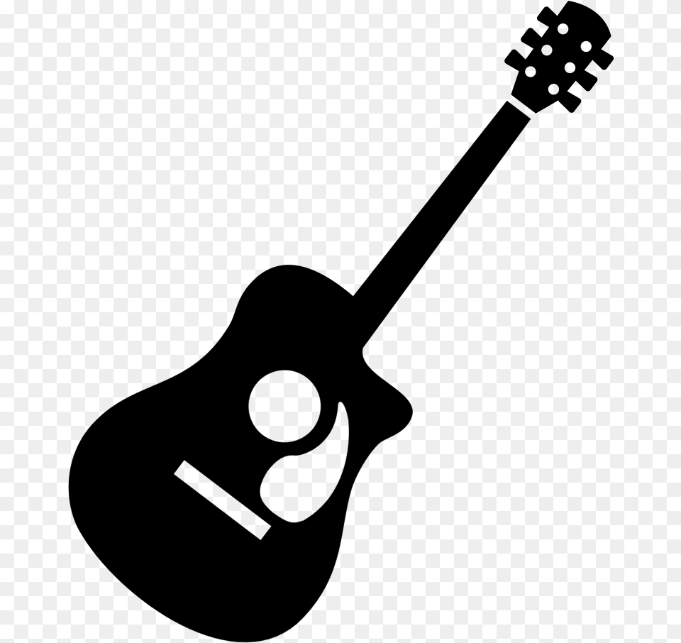 Guitar Svg, Gray Png Image