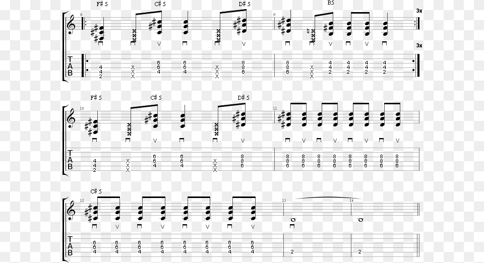 Guitar Tabs Of The Chorus Of The Song What S My Age Sheet Music, Sheet Music, Blackboard Free Png Download