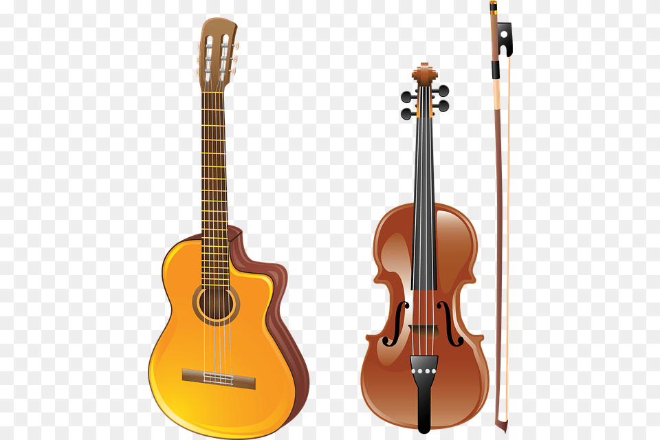 Guitar Violin Bow Musical Instrument Acoustics Imagenes De Guitarra Y Violin, Musical Instrument, Bass Guitar Free Png