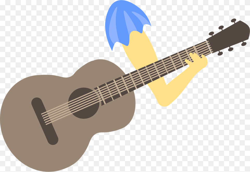 Guitar With Hand Clipart, Musical Instrument, Bass Guitar Free Png