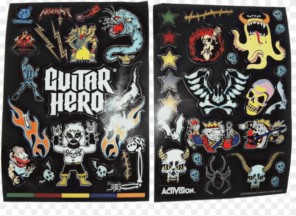 Guitarhero Stickers Punk Aesthetic Poppunk Guitar Guitar Hero, Book, Comics, Publication, Baby Free Png Download