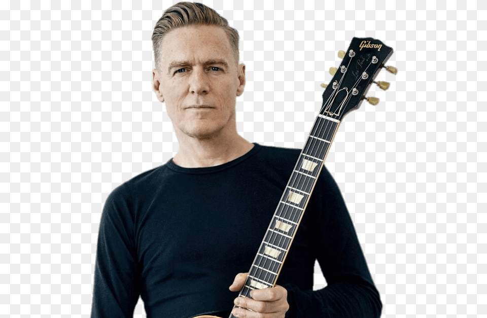 Guitarist Bryan Adams, Guitar, Musical Instrument, Adult, Male Free Png