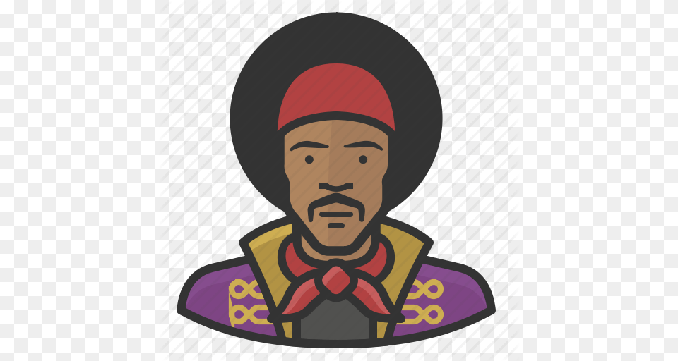 Guitarist Hendrix Jimi Musician Rockstar Icon, Portrait, Photography, Person, Head Png