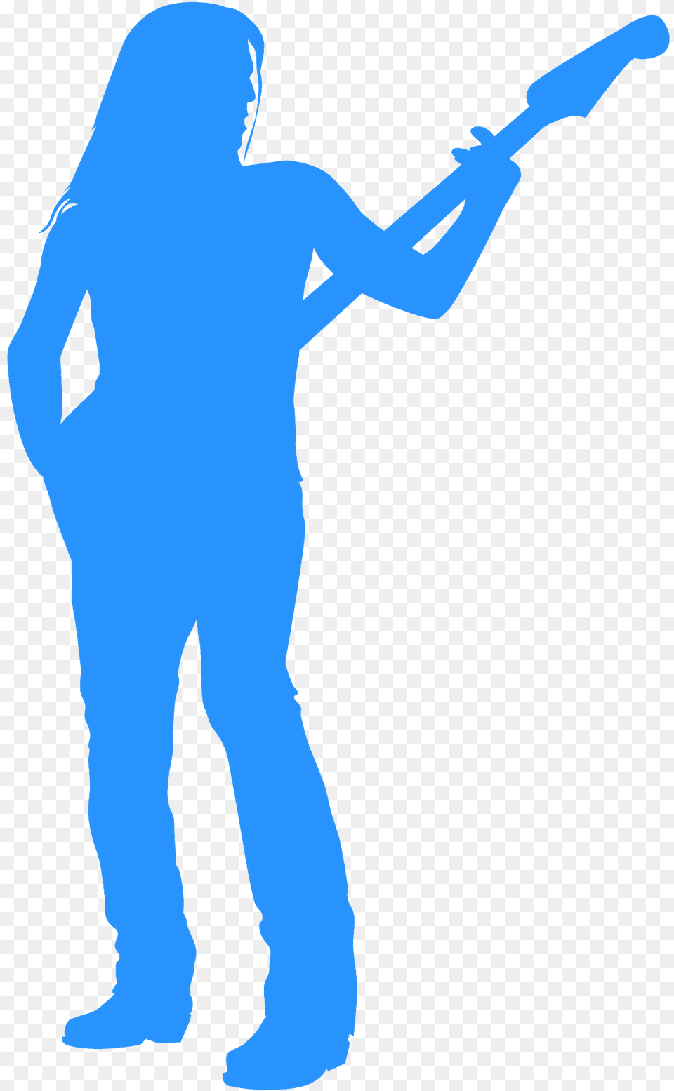 Guitarist Silhouette, Clothing, Pants, Person Png Image