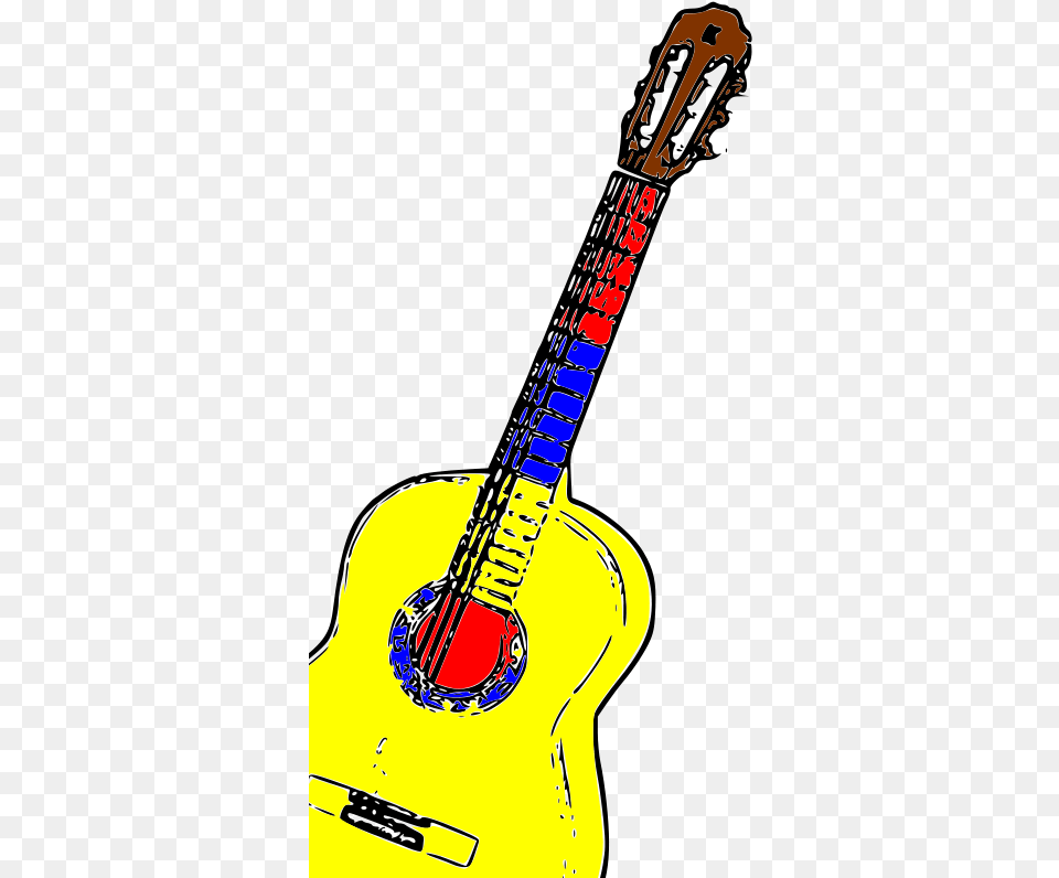 Guitarra Colombia Vector 4vector Colombia Clip Art, Guitar, Musical Instrument, Bass Guitar, Smoke Pipe Free Png Download