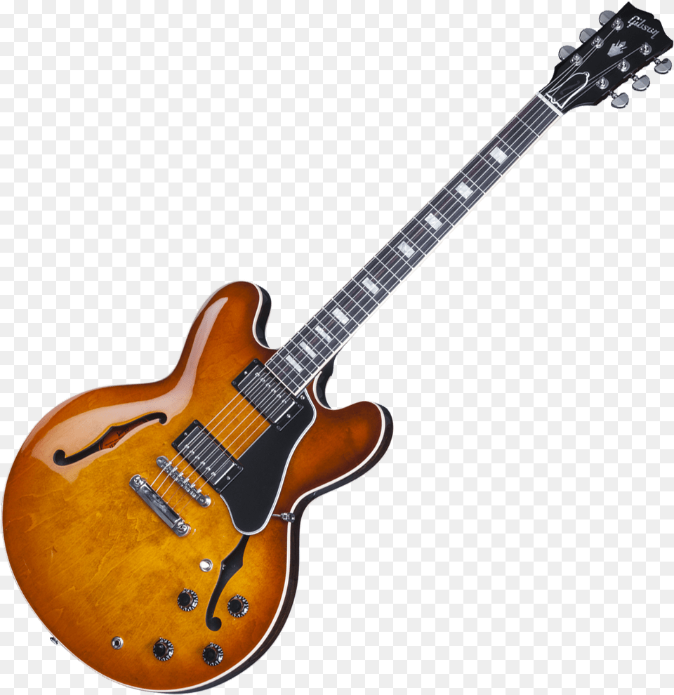 Guitarra Elctrica Gibson Usa Faded Lightburst 2017 Gibson 335 Faded Lightburst, Guitar, Musical Instrument, Electric Guitar, Bass Guitar Png Image