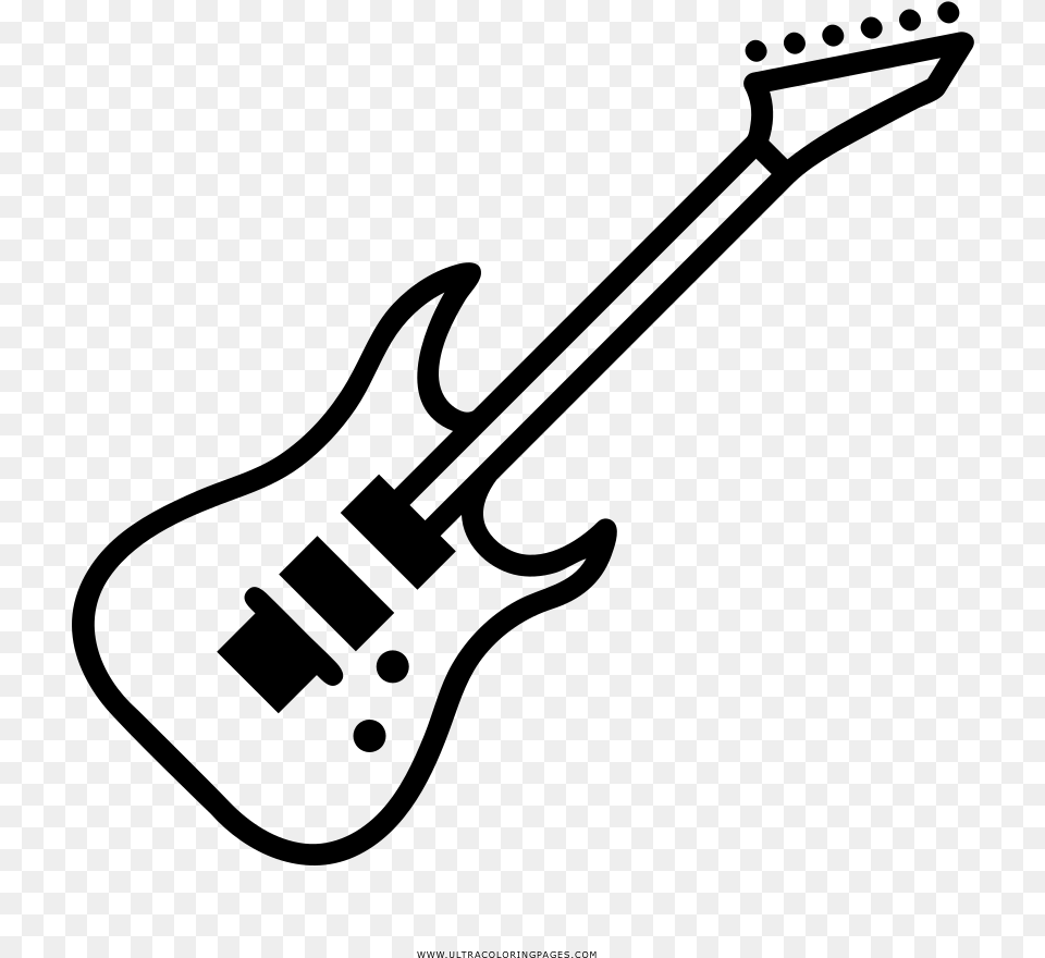 Guitarra Electrica Dibujo Guitarra Electrica Para Dibujar, Gray Free Transparent Png