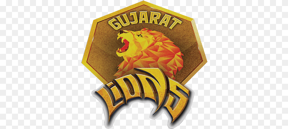 Gujrat Lions, Badge, Logo, Symbol, Emblem Free Transparent Png