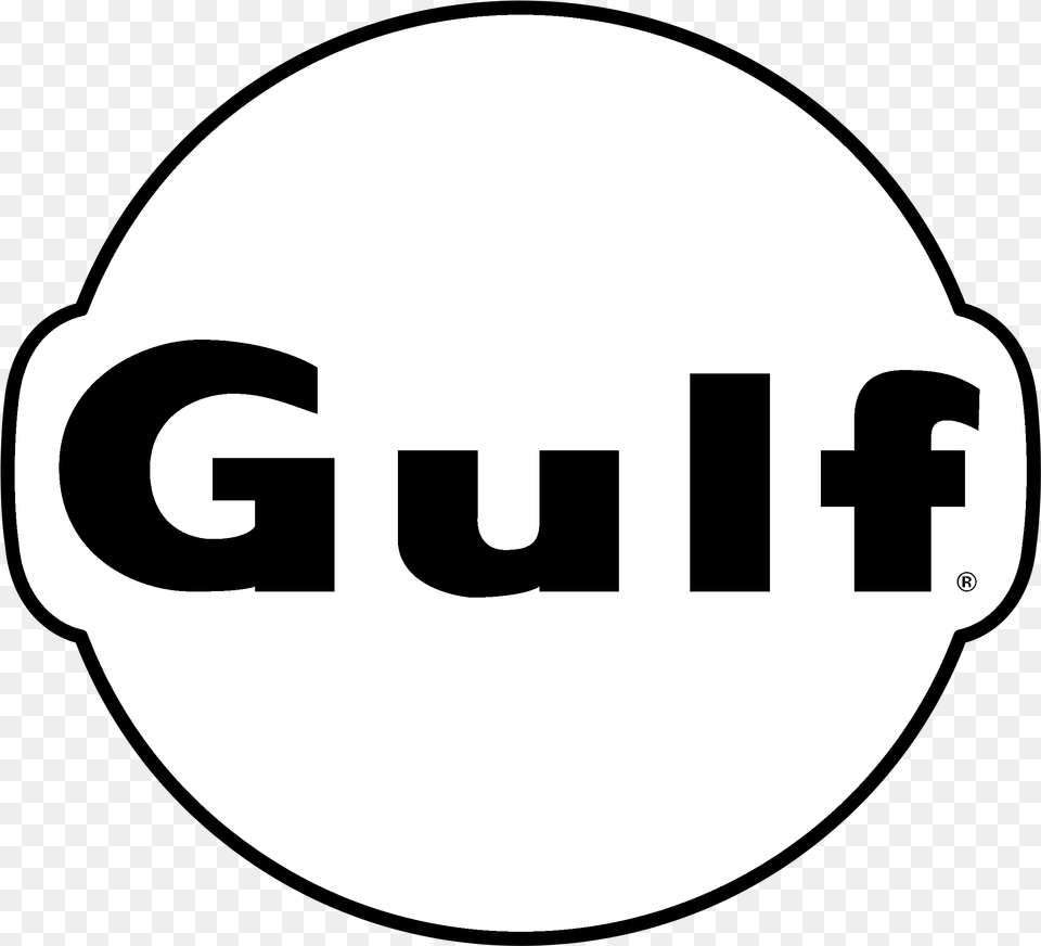 Gulf Logo Transparent Svg Vector Gulf Logo Black And White, Disk, Stencil, Photography Free Png