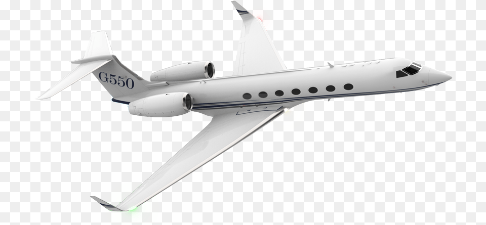Gulfstream G550 Top View, Aircraft, Airliner, Airplane, Jet Png