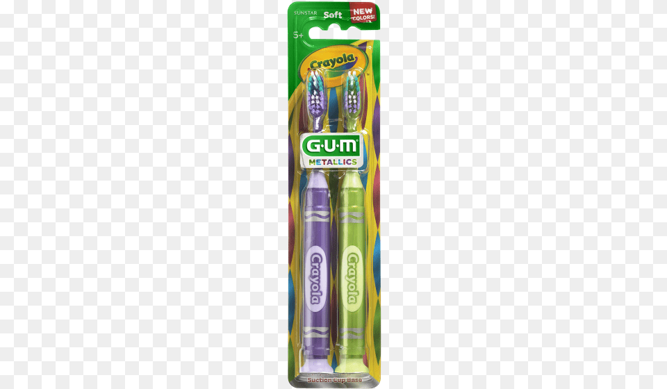 Gum Crayola Metallic Marker Toothbrush 2ct Ages Crayola, Brush, Device, Tool Free Png Download