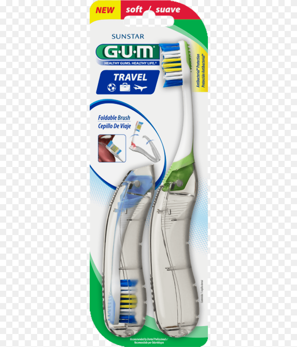 Gum Travel Toothbrush Value Pack Butler Gum Travel Toothbrush, Brush, Device, Tool Free Png